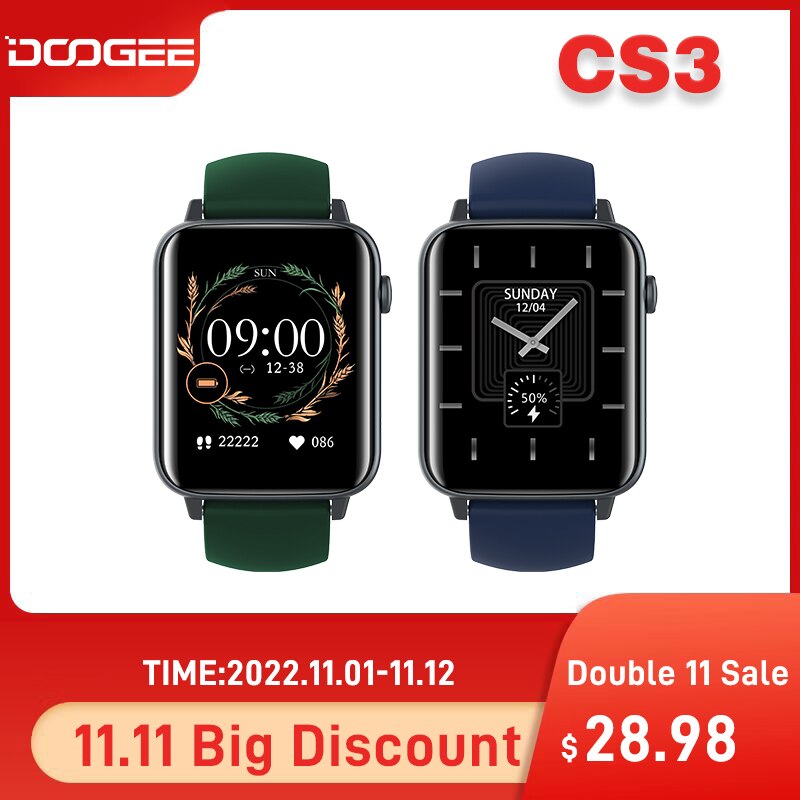 DOOGEE CS3 Smartwatch 1.69 &235mAh  5.0 Ʈ ġ ȭ BT3.0  SmartWatch ƮϽ  ڵ Ʈ ġ